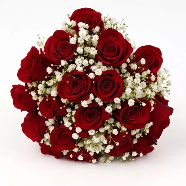 Buquê Com 20 Rosas Vermelhas