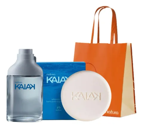 kit Presente Natura Miniatura Kaiak Masculino 25ml + Sabonete